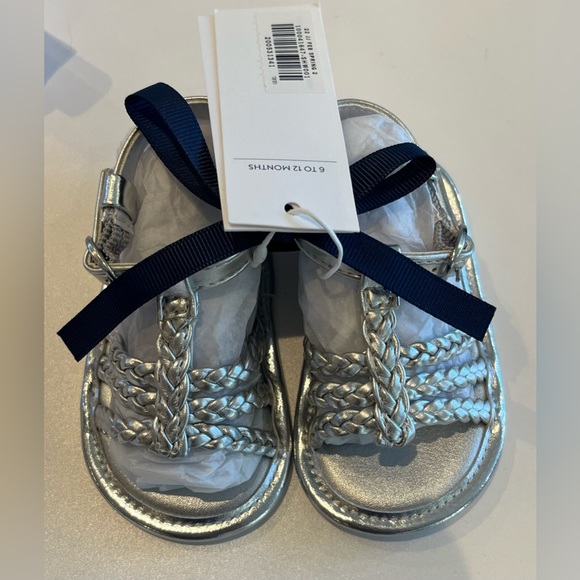 *NEW* - Janie and Jack Outift - Dress, Bloomers, Sandals, Bow - Size 6-12 Months - Picture 2 of 3